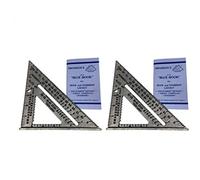 Swanson Tool Co S01012PK Value Pack with Two 7-inch Speed Square Layout Tools - Includes Two Blue Books, Silver
