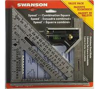 Swanson Tool Co S0101CB Speed Square Layout Tool with Blue Book and Combination Square Value Pack
