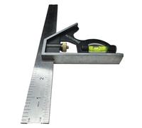 Swanson Tool Co TC132 12-Inch Combo Square with Cast Zinc Body, Stainless Steel Ruler and Brass Bolt
