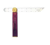 Swanson Tool Co TS149 9 inch Sliding T-Bevel with Brass Bound Hardwood Handle and Inches/Metric Marks (22 CM)