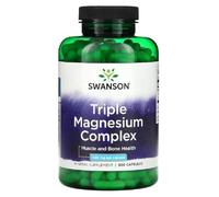 Swanson - Triple Magnesium Complex | 400mg Blend of Magnesium Oxide, Citrate & Aspartate | 300 Capsules