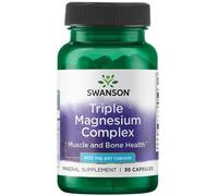 Swanson Triple Magnesium Complex 400mg Capsules 30 Capsules