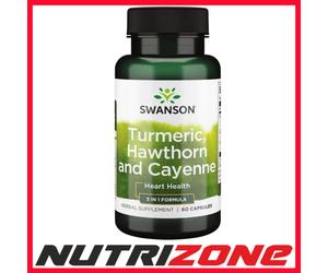 Swanson Turmeric Hawthorn and Cayenne Heart Health - 60 caps