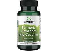 Swanson Turmeric Hawthorn & Cayenne Capsules 60 Capsules