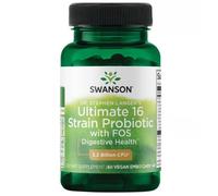 Swanson Ultimate 16 Strain Probiotic FOS 3,2 Billion CFU 60 VCaps