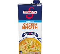 Swanson Unsalted Chicken Broth, 32 oz Carton