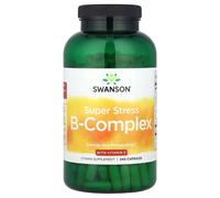 Swanson Super Stress B-Complex with Vitamin C - 240 Capsules