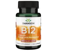 Swanson Vitamin B12 500mcg Capsules 100 Capsules