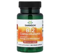 Swanson Vitamin B12 500mcg Capsules 100 Capsules