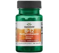Swanson Vitamin B12 Methylcobalamin 2500mcg Cherry Tablets 60 Tablets