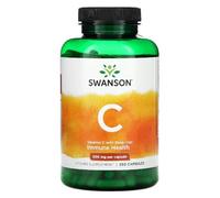 Swanson - Vitamin C 500mg with Rose HIPS | Immune, Skin & Antioxidant Support | 250 Capsules