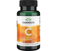 Swanson Vitamin C With Rose Hips Extract 500mg Capsules 100 Capsules