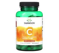 Swanson - Vitamin C with Rose HIPS 1000mg | High-Potency Immune & Antioxidant Support | 90 Capsules