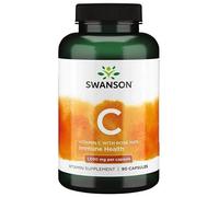 Swanson Vitamin C with Rose Hips Vitamin C with Rose Hips for absorption and enhance antioxidant potency 90 pcs, capsule, 1000 mg