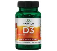 Swanson High Potency Vitamin D3 Vitamin D3 for bone and immune health 250 pcs, softgels, 5000 IU (125 mcg)