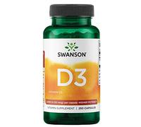 Swanson, Vitamin D3 50µg (2000 IU), Depot, 1 Capsule Every 2 Days, 250 Capsules, Highly Dosed, Soy Free, Gluten Free, GMO Free