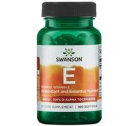 Swanson Vitamin E 400iu Natural Softgels 100 Softgels
