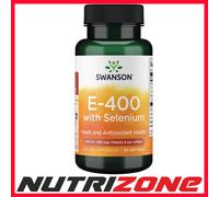 Swanson Vitamin E with Selenium 400IU Heart & Antioxidant Health - 90 softgels
