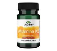 Swanson Highly Efficient Natural Vitamin K2 (Menaquinone-7 from Natto) Vitamín K2 for bone and cardiovascular health 30 pcs, softgels, 100 mcg