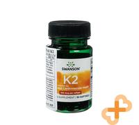 SWANSON Vitamin K2 100mcg 30 Softgels Bone and Cardiovascular Health Supplement