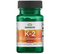 Swanson Vitamin K2 Mk7 100mcg Capsules Bone Health 30 Softgels