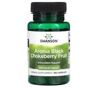 Swansons Swanson - Aronia Black Chokeberry Fruit, 400mg | Antioxidant and Immune Support - 60 Capsules