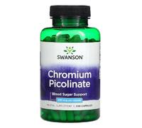 Swansons Swanson - Chromium Picolinate | Trace Mineral for Blood Sugar & Macronutrient Metabolism | 200 Capsules