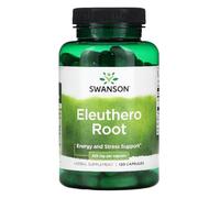 Swansons Swanson - Eleuthero Root 425mg | Adaptogenic Support for Stamina, Stress & Vitality | Siberian Ginseng - 120 Capsules