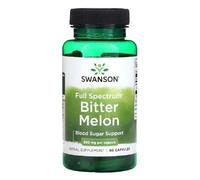 Swansons Swanson - Full Spectrum Bitter Melon | Traditional Botanical Support for Metabolism & Sugar Balance | Whole Fruit Formula - 60 Capsules