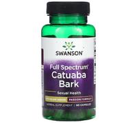 Swansons Swanson - Full Spectrum Catuaba Bark | Herbal Support for Energy and Stamina | 465mg Capsules - 60 Count