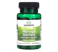 Swansons Swanson - Full Spectrum Moringa Oleifera | Whole Leaf Powder Formula | Rich in Plant-Based Nutrients - 60 Capsules