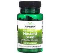 Swansons Swanson - Full Spectrum Mustard Seed | Botanical Support | Natural 400mg Capsules - 60 Count