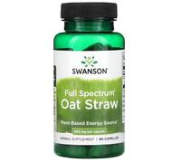 Swansons Swanson - Full Spectrum Oat Straw | Herbal Support for Energy and Vitality | 400mg Capsules - 60 Count