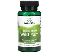 Swansons Swanson - Full Spectrum Wild Yam | Herbal Support for Women's Hormonal Health | 400mg Capsules - 60 Count