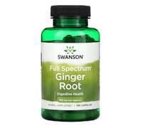 Swansons Swanson - Ginger Root 540mg | Traditional Digestive & Motion Support | Whole Root Herbal Formula - 100 Capsules
