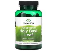 Swansons Swanson - Holy Basil Leaf, 400mg | Stress Relief and Immune Support - 120 Capsules