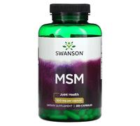 Swansons Swanson - MSM (Methylsulfonylmethane) 1000mg | Joint, Skin & Connective Tissue Support | 250 Capsules