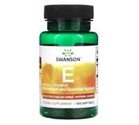 Swansons Swanson - Natural Vitamin E 200IU | Antioxidant & Cell Protection with d-Alpha Tocopherol | 100 Softgels