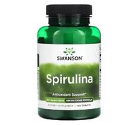 Swansons Swanson - Spirulina IL-4 | Natural Blue-Green Algae with 6% Phycocyanin | Energy, Detox & Immune Support - 180 Capsules