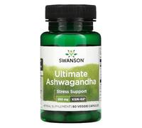 Swansons Swanson - Ultimate Ashwagandha KSM-66 250mg | Adaptogenic Stress & Mood Support | Full-Spectrum Root Extract - 60 Capsules