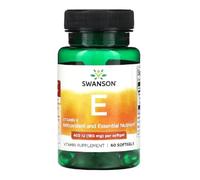 Swansons Swanson - Vitamin E 400IU | Antioxidant Protection for Cells & Immune Function | d-Alpha Tocopherol Formula - 60 Capsules