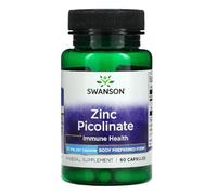Swansons Swanson - Zinc Picolinate 22mg | Highly Absorbable Form | Immune, Skin & Cell Protection Support - 60 Capsules