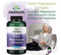 SWANSONs TRIPLE MAGNESIUM COMPLEX (400MG) 300 CAPSULES MUSCLE & BONE SUPPORT