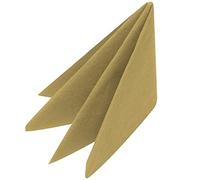 Swantex Gold Napkins 33cm 3ply - Pack of 100 - Disposable Party Napkins