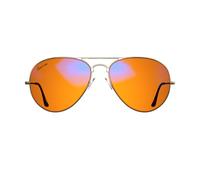 Swanwick Aviator Blue Light Blocking Computer Glasses with Orange Lens for NIGHT Use - UV Protection Anti Eye Strain Tired Eye Relief (GOLD) Regular