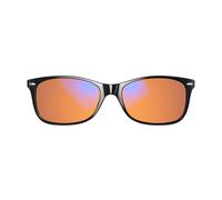 Swanwick Classic Premium Blue Light Blocking Glasses - Orange Tint for Superior Blue Light Blocking from Gaming PC and Smartphone Screen Glare - Sleep Support (Black, Small)