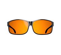 Swanwick Fitover Night Swannies - Premium Blue Light Blocking Glasses - Orange Tint for Superior Blocking (up to 500nm) from Gaming PC and Smartphone Screen Glare - Sleep Support (Black, Regular)