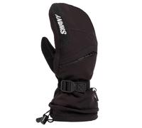 Swany Women's X-Over 2.2 Warm Durable Insulated Quick-Drying Adjustable Flexible Winter Sports Mitts w/Utility Heat Pocket, Black, Small