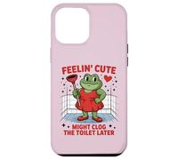Swap Frog Feeling Cute Might Clog the Toilet Later Case for iPhone 12 Pro Max