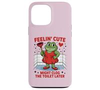 Swap Frog Feeling Cute Might Clog the Toilet Later Case for iPhone 13 Pro Max